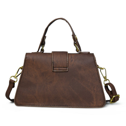 Elegant Design: Pelle Luxure Women's PU Sling Bag in Grey, Brown, and Khaki