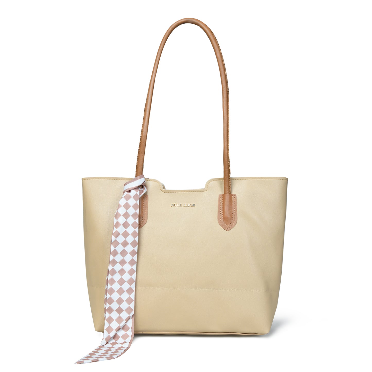 Pelle Luxure Women's PU Tote Bag – Stylish, Functional, and Versatile (Available in 4 Colors)