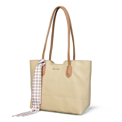 Pelle Luxure Women's PU Tote Bag – Stylish, Functional, and Versatile (Available in 4 Colors)