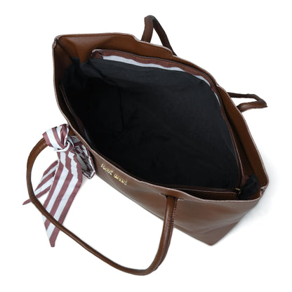 Pelle Luxure Women's PU Tote Bag – Stylish, Functional, and Versatile (Available in 4 Colors)