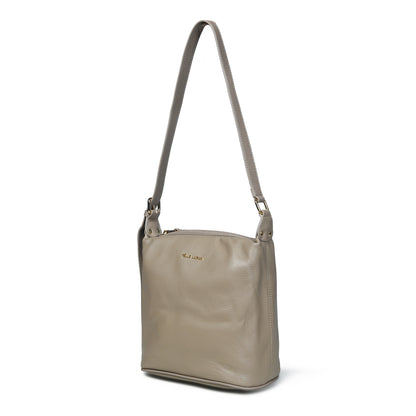 Pelle Luxure Women's PU Medium Handbag – Elegant White Design in White, Khaki & Black Colors