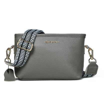 Pelle Luxure PU Small Sling Bag – Perfect for Women, Available in Black, Grey, Blue, and Tan