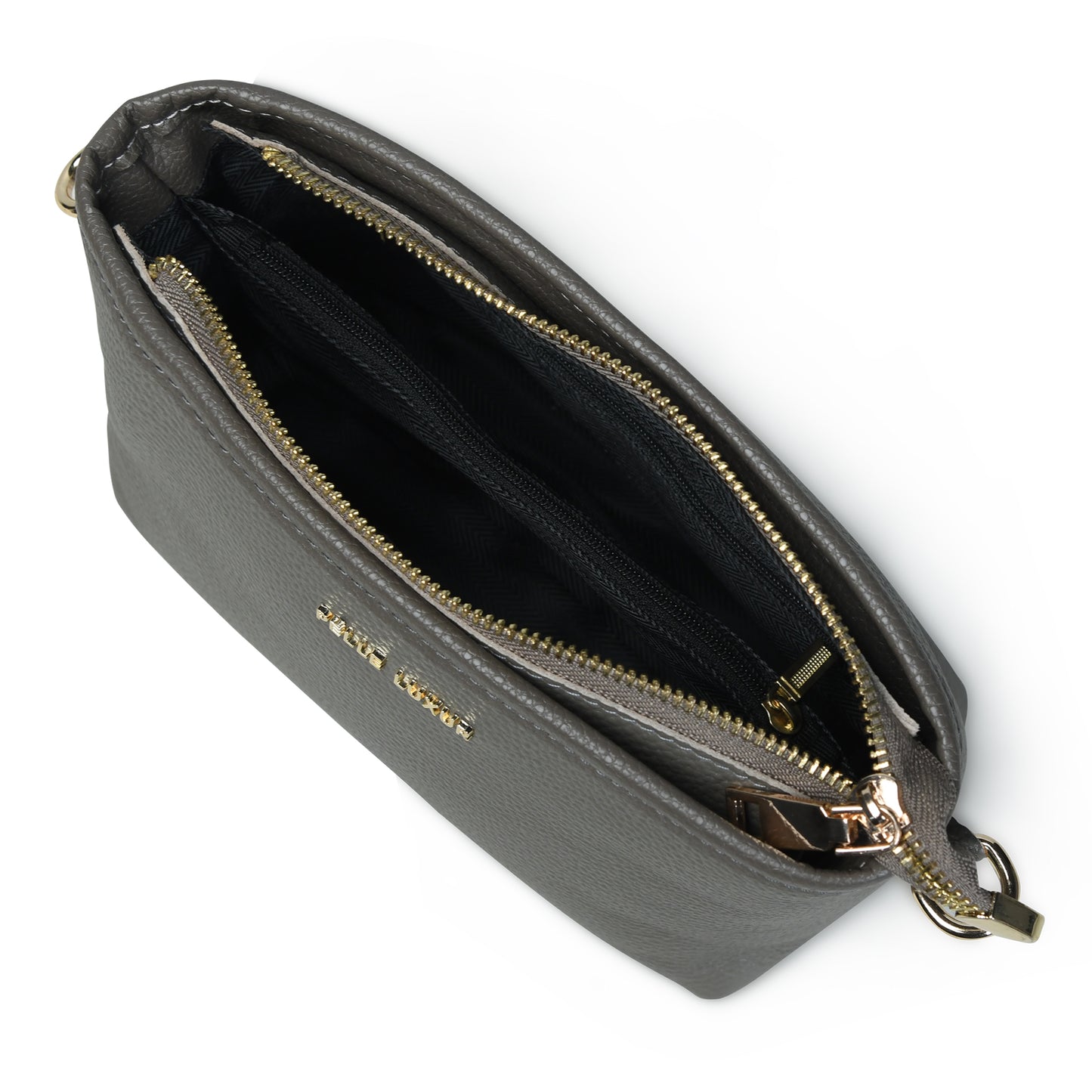 Pelle Luxure PU Small Sling Bag – Perfect for Women, Available in Black, Grey, Blue, and Tan