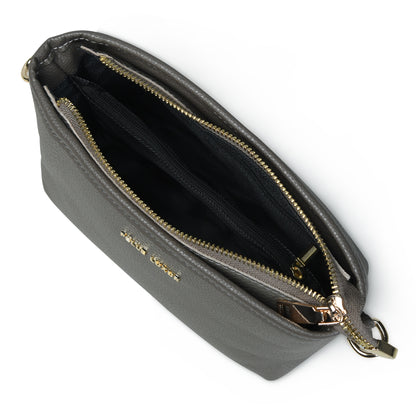 Pelle Luxure PU Small Sling Bag – Perfect for Women, Available in Black, Grey, Blue, and Tan