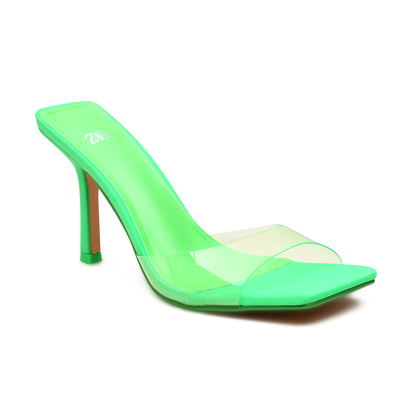 Pelle Luxur Concetta Green Sandals for Women