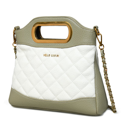 Chic & Versatile: Pelle Luxure Women's Medium PU Sling Bag – Tan, Black, Olive, Beige